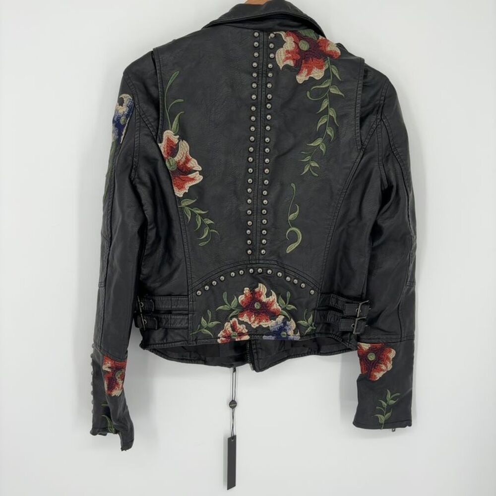 Blank NYC Embroidered Studded Leather Jacket - Picture 4 of 5